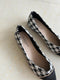 Pointy Toe Houndstooth Plaid Print Casual Pump Ladies Shoes